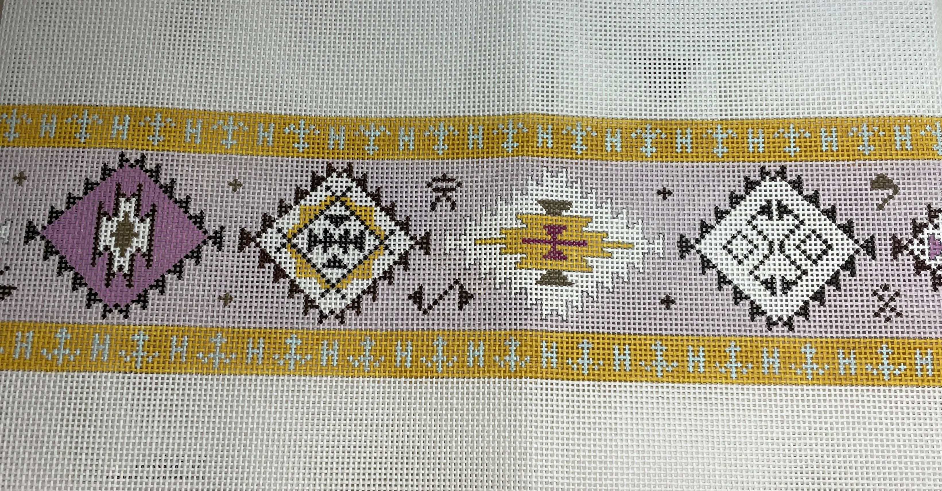 * Colors of Praise BH101 Boho Belt- yellow / pale lavender