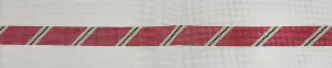 * The Meredith Collection 121dd Diagonal Stripe Red/ Khaki/ Navy 13m