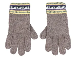 100% Alpaca Wool Gloves (Brown)