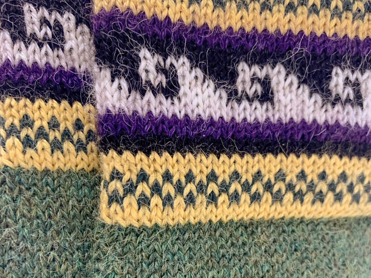 100% Alpaca Wool Gloves (Green)