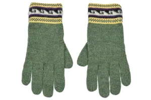 100% Alpaca Wool Gloves (Green)