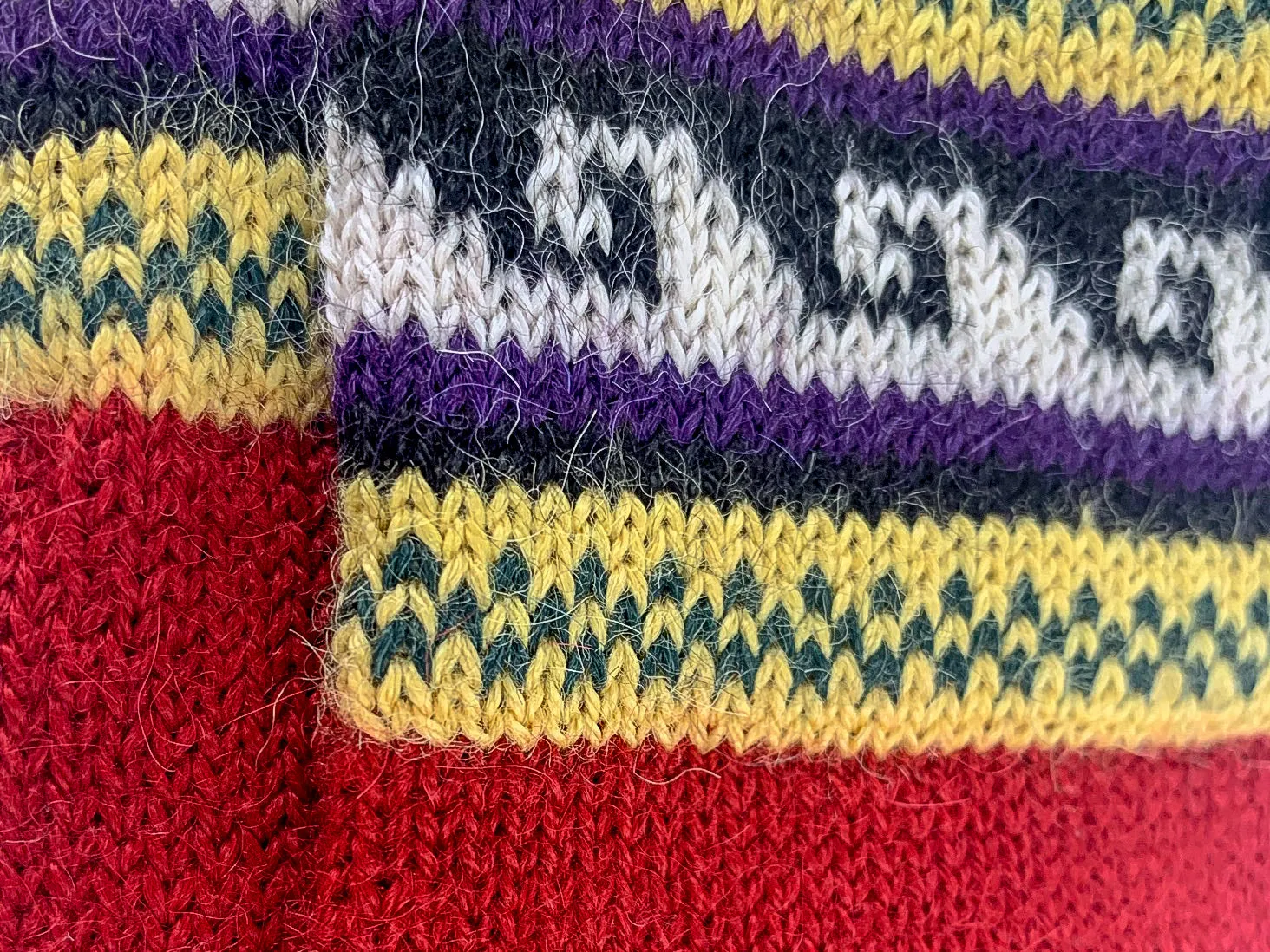 100% Alpaca Wool Gloves (Red)
