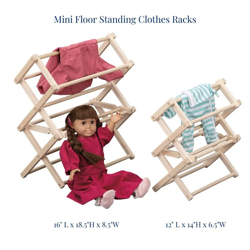 12 Inch Mini Floor Standing Clothes Rack