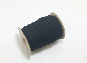 1/2" Quadruple Fold Stitched Black Lycra Stripping in (5 yards) belt straps; jacket cord; purse straps