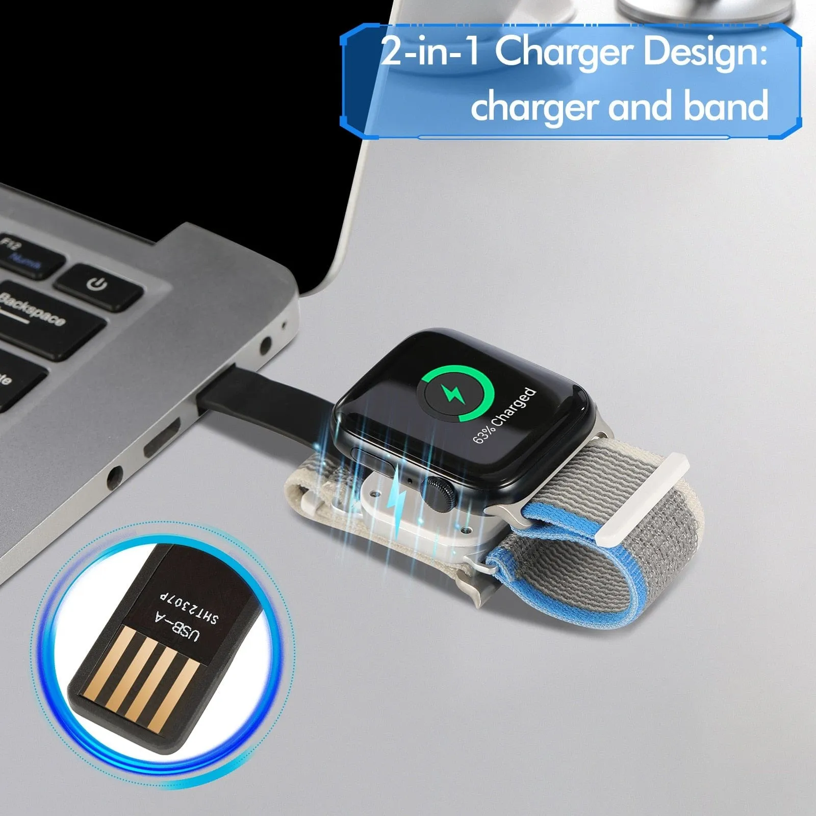2 In 1 Charger Sports Loop Watch Band