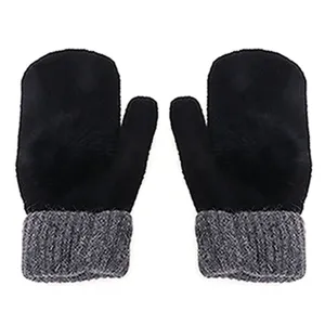2018 New Fashion Women Lady Knitted Gloves Mitten Woolen Rabbit Fur Winter Keep Warm Thick Hands Wrist Gloves
