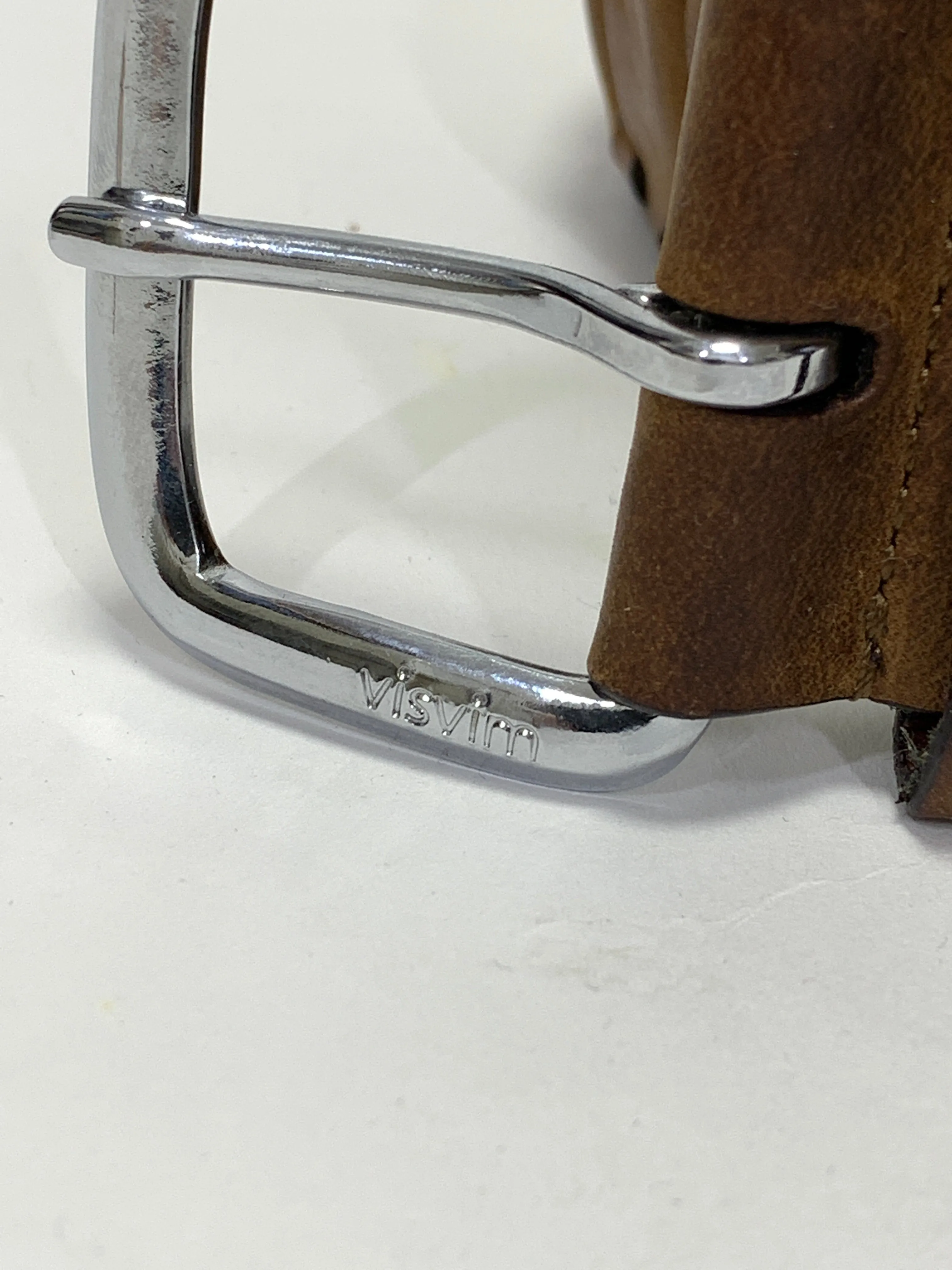 [34] Visvim Braided Leather Belt Brown