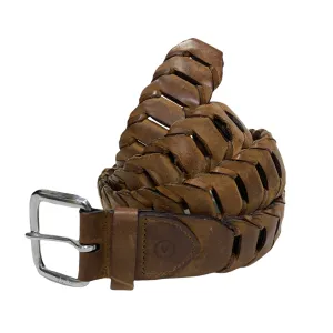 [34] Visvim Braided Leather Belt Brown