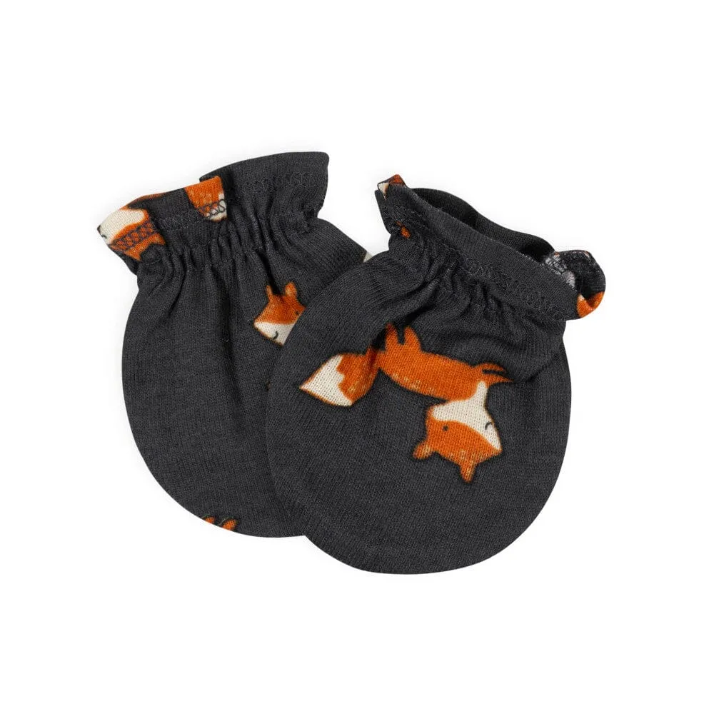 4-Pack Baby Boys Camping Organic No Scratch Mittens