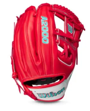 A2000 1786 "Red Teal" 11.5" Baseball Glove- Glove of the Month May 2023
