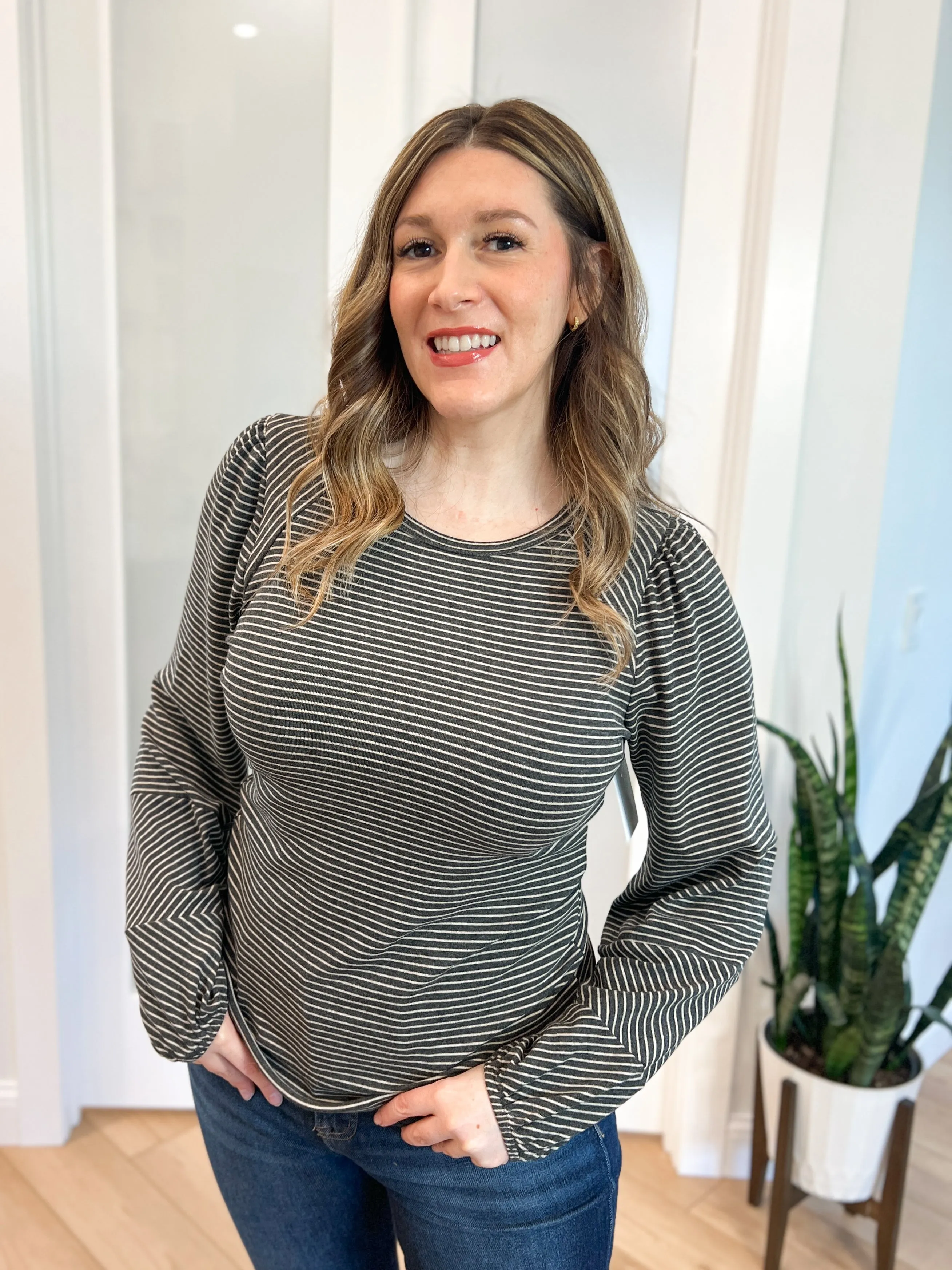 Abigail Bubble Sleeve Top