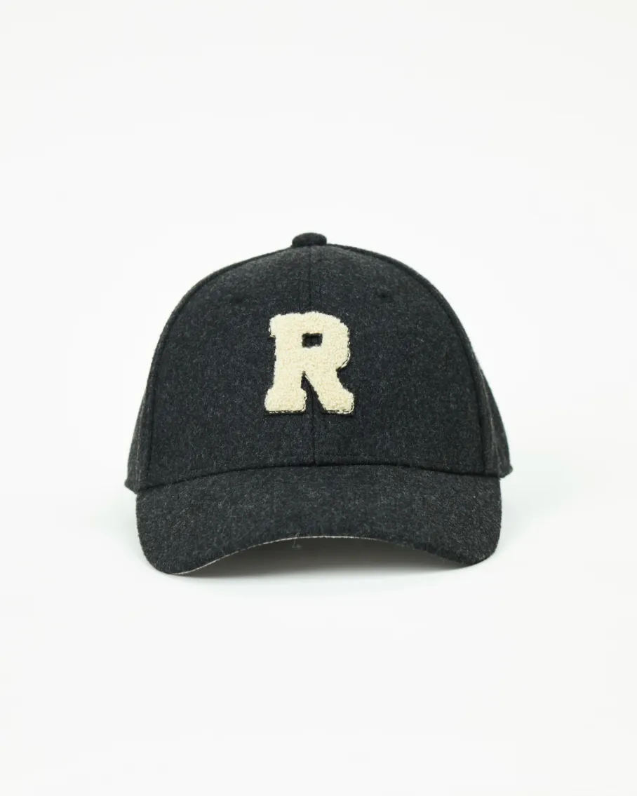 Addison Varsity Baseball Cap | Black