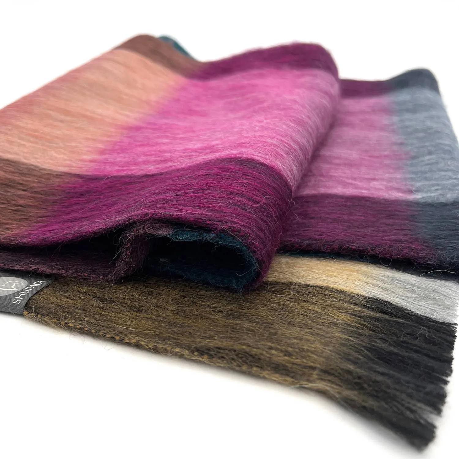 ALPACA PLAID SCARF (ECUADOR)