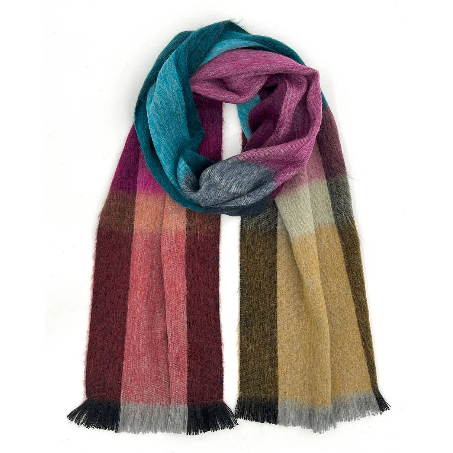 ALPACA PLAID SCARF (ECUADOR)