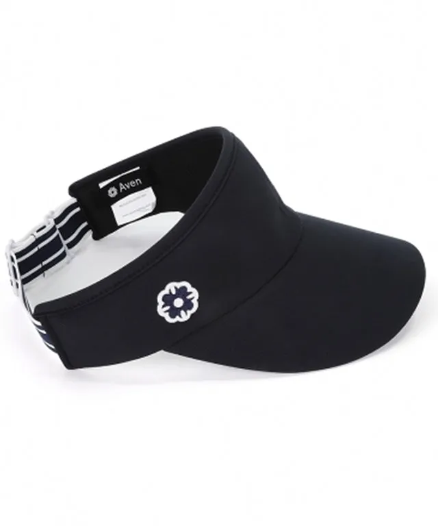 AVEN 3D Flower Embroidery Sun Cap - Dark Navy