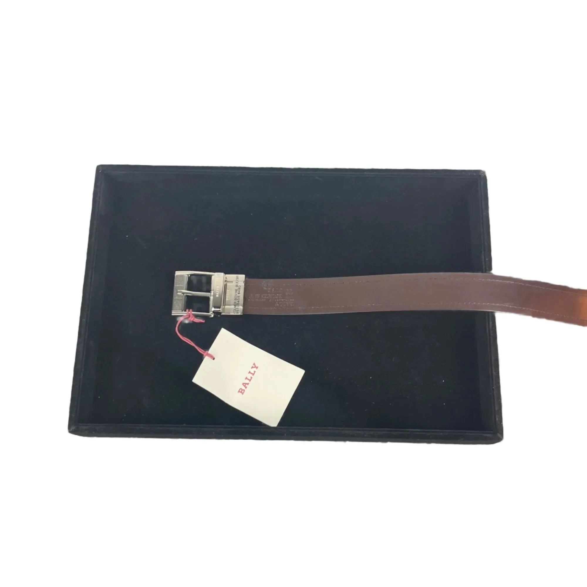Bally Kolmer Black Leather Adjustable/Reversible Belt