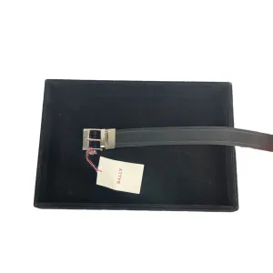 Bally Kolmer Black Leather Adjustable/Reversible Belt