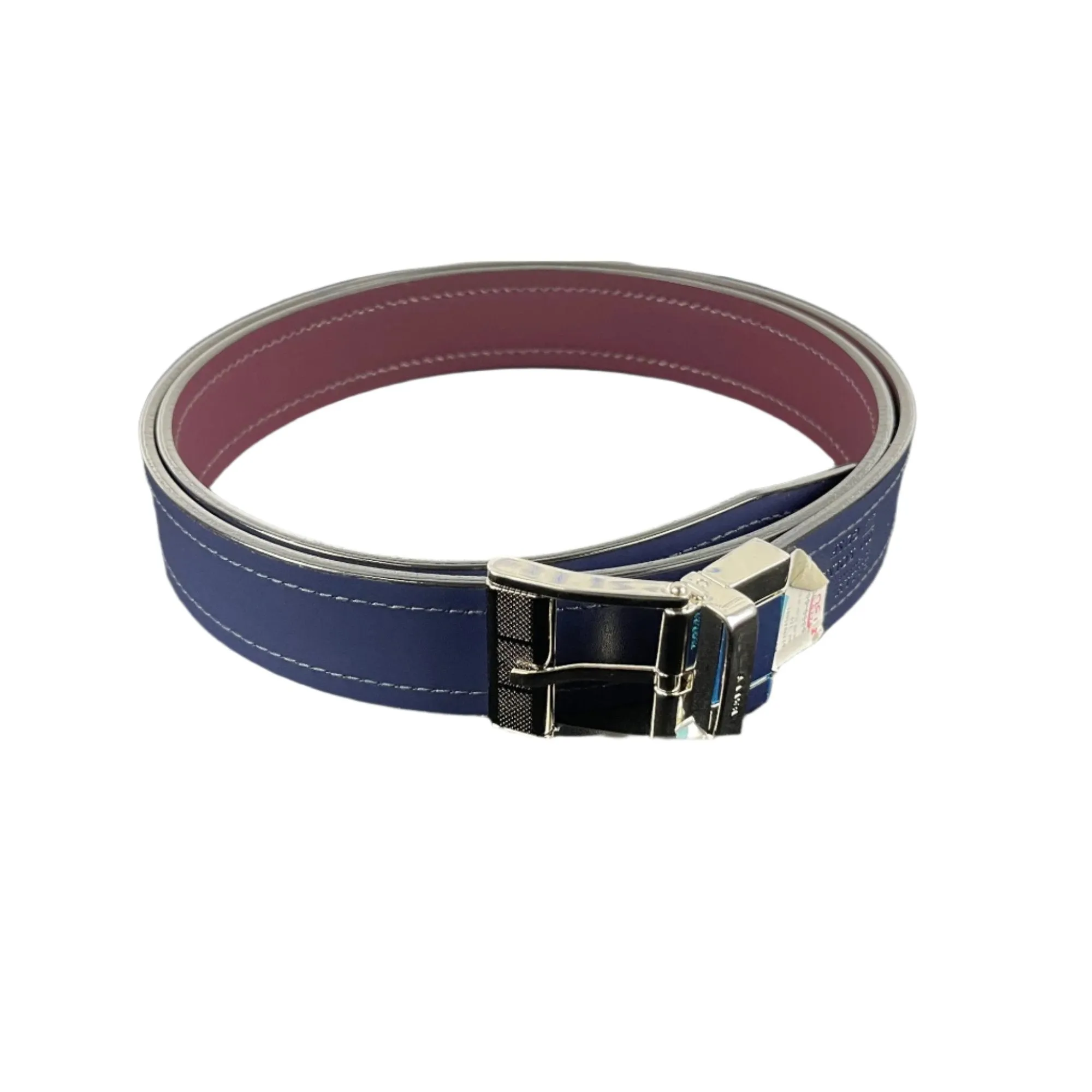 Bally Kolmer Prune Leather Adjustable/Reversible Belt