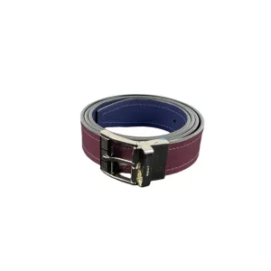 Bally Kolmer Prune Leather Adjustable/Reversible Belt