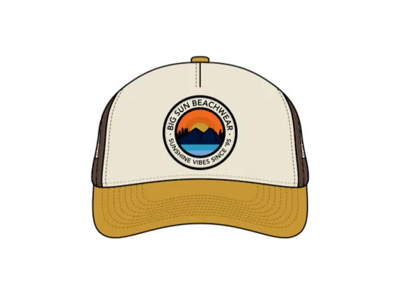 Big Sun Patch Trucker Hat - NEW