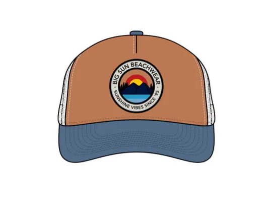 Big Sun Patch Trucker Hat - NEW