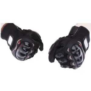 Biker Motorcycle Riding &Touring Hand Gloves Full Finger (Black)