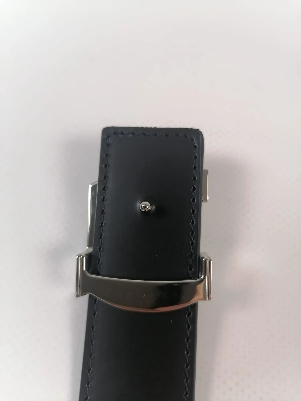 Black and White Damier LV Initiales Reversible Belt