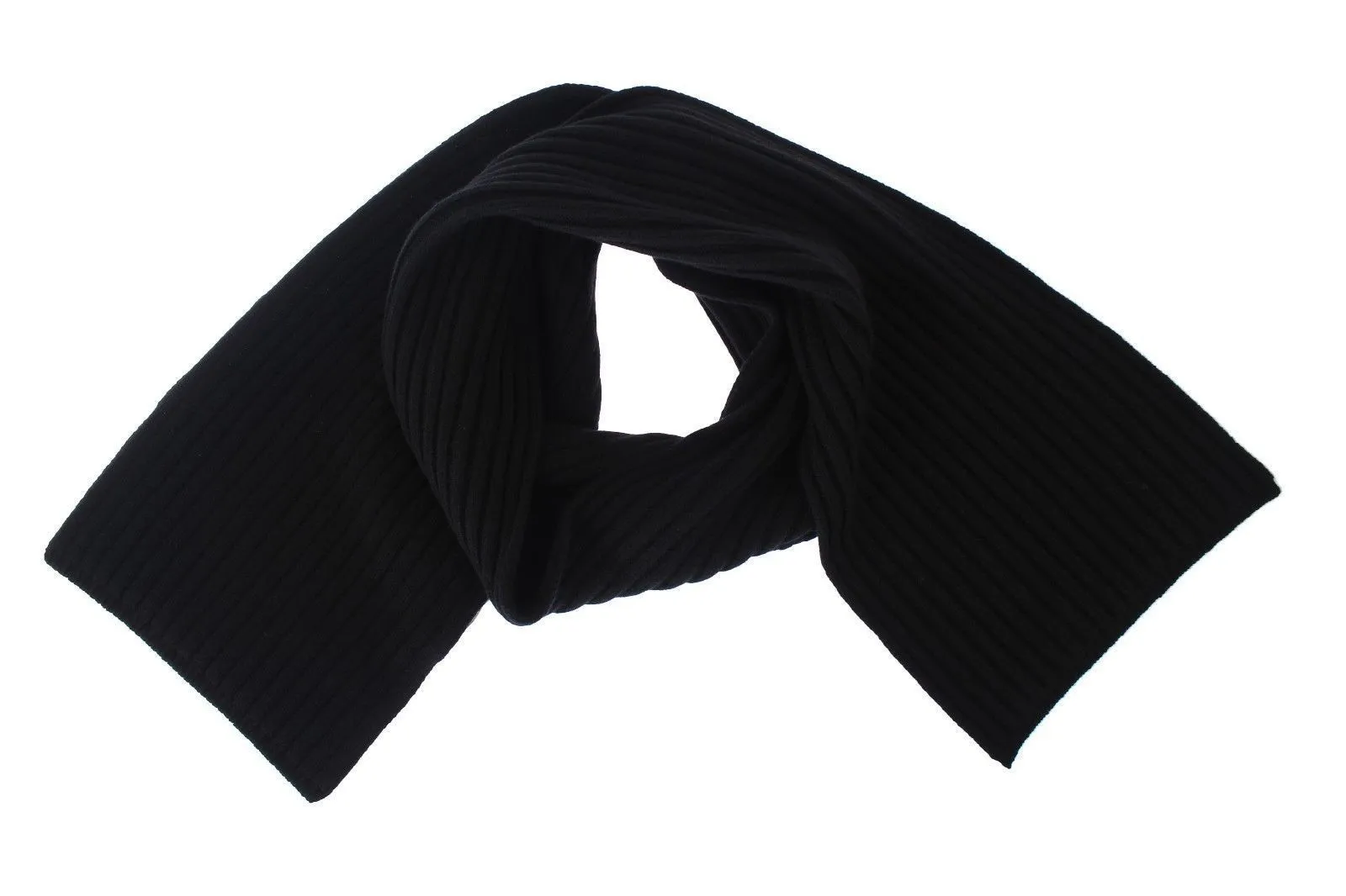 Black Cashmere Mens Scarf