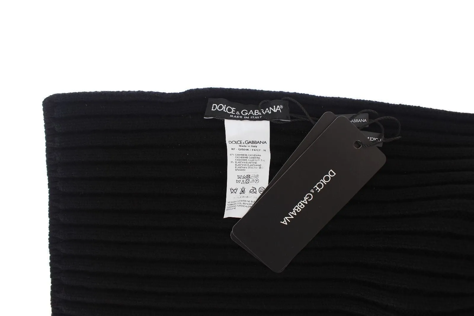 Black Cashmere Mens Scarf
