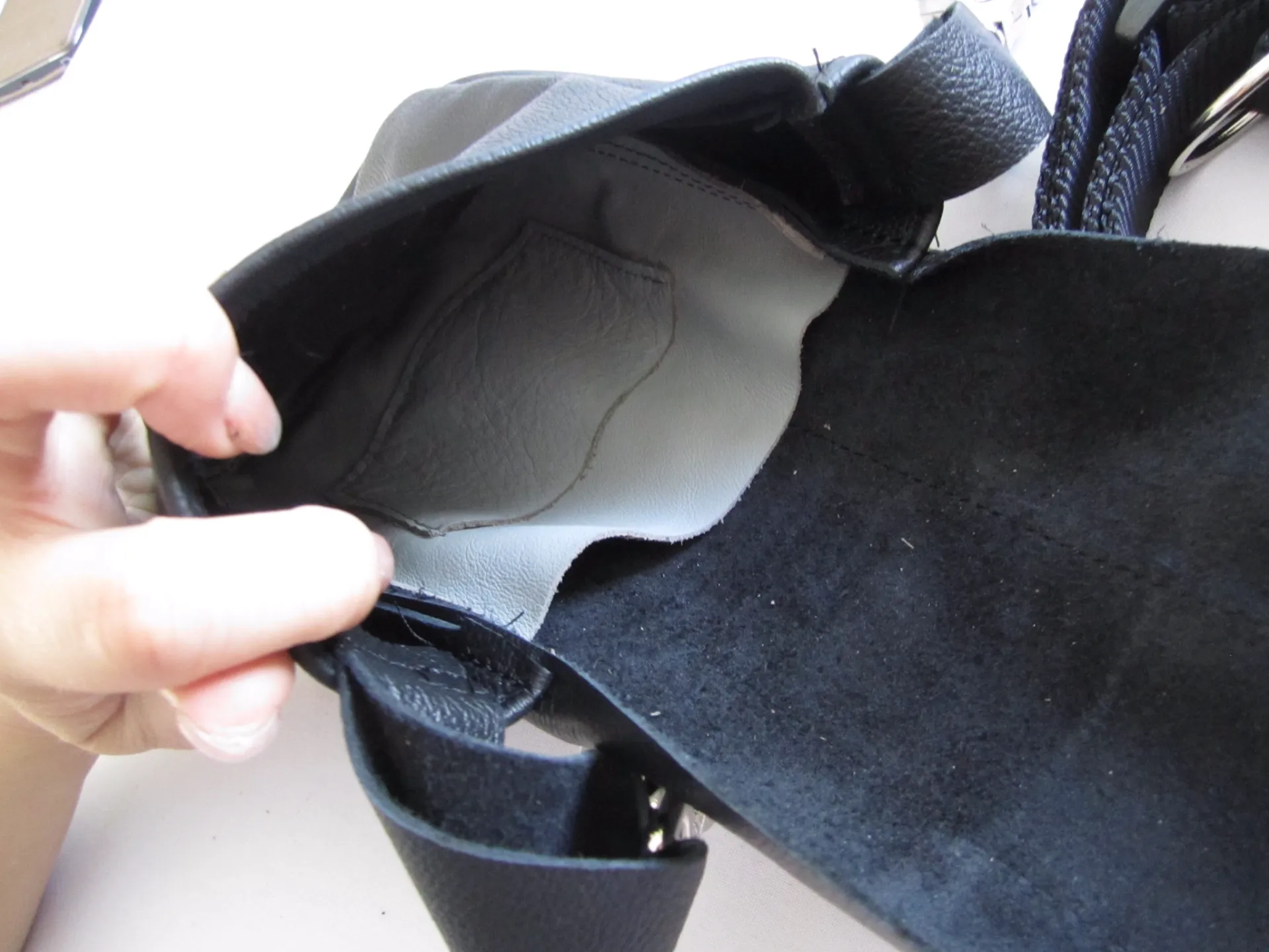 Black Stripe Pouch