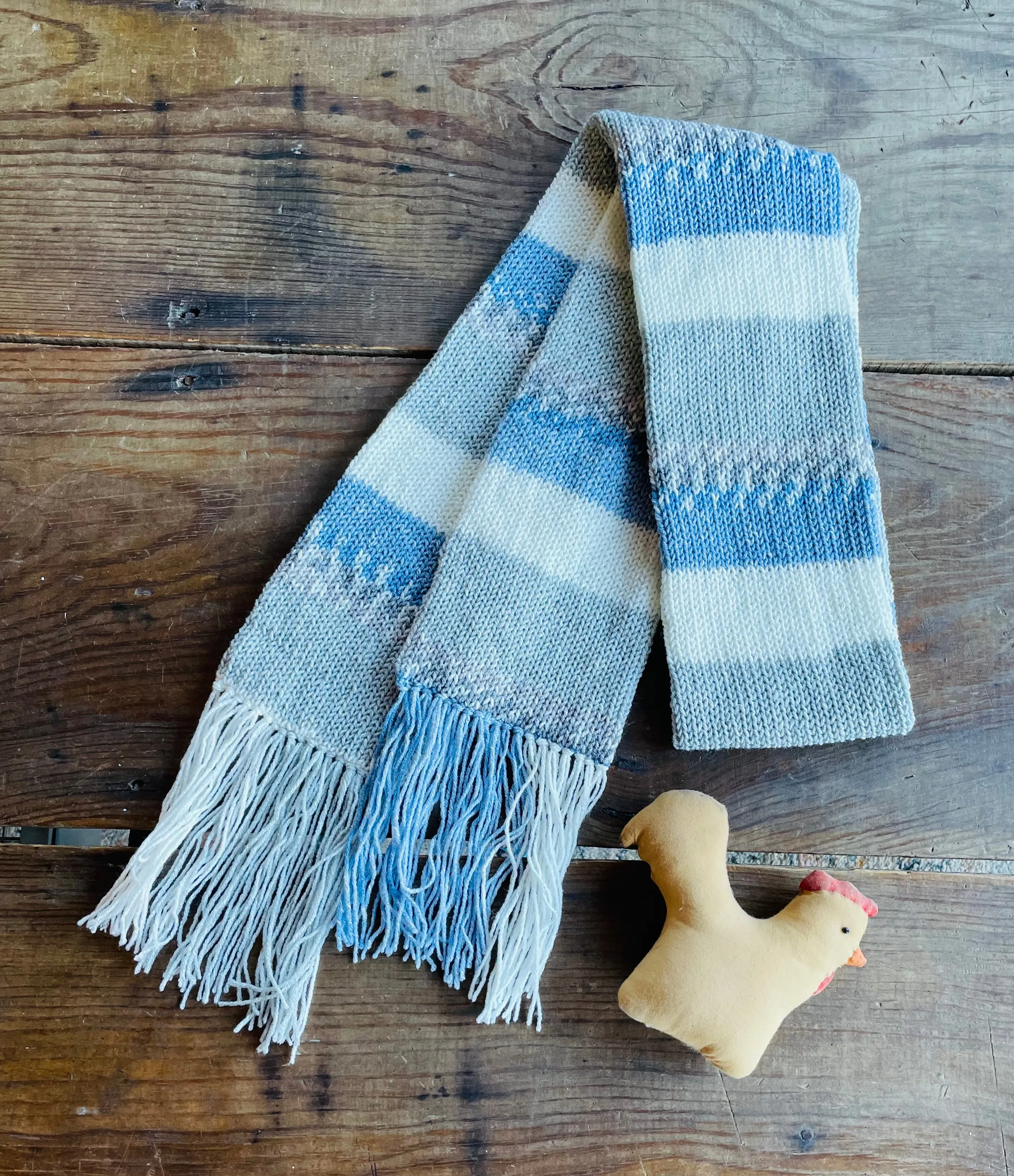 Blue & Gray Scarf