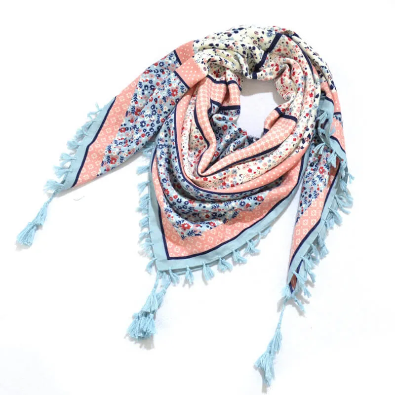 Bohemian Shawl Scarf Tribal Jacquard Fringed Ethnic Shawl Scarf For Women Blankets Shawl Ponchos Capes 115x115