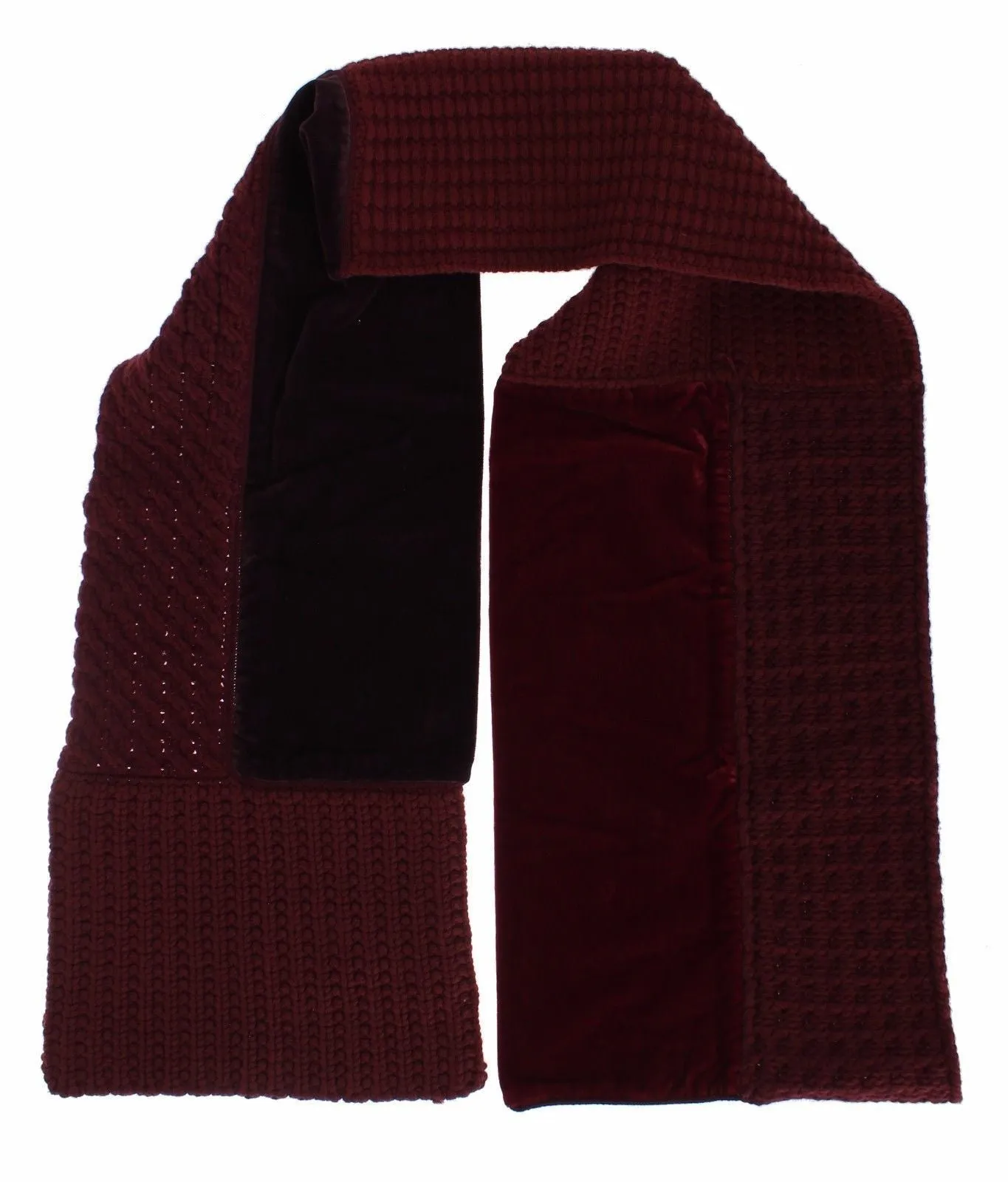 Bordeaux Wool Blend Mens Scarf