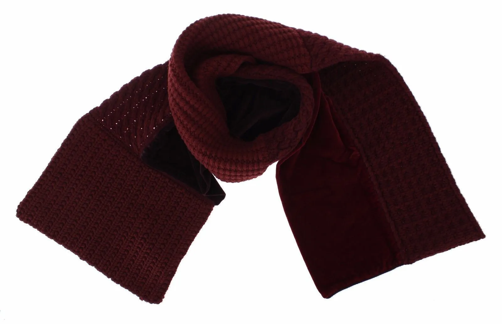 Bordeaux Wool Blend Mens Scarf
