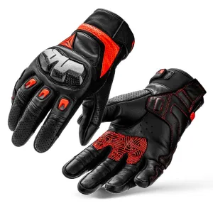 Breathable Sheepskin Leather Motorcycle Gloves