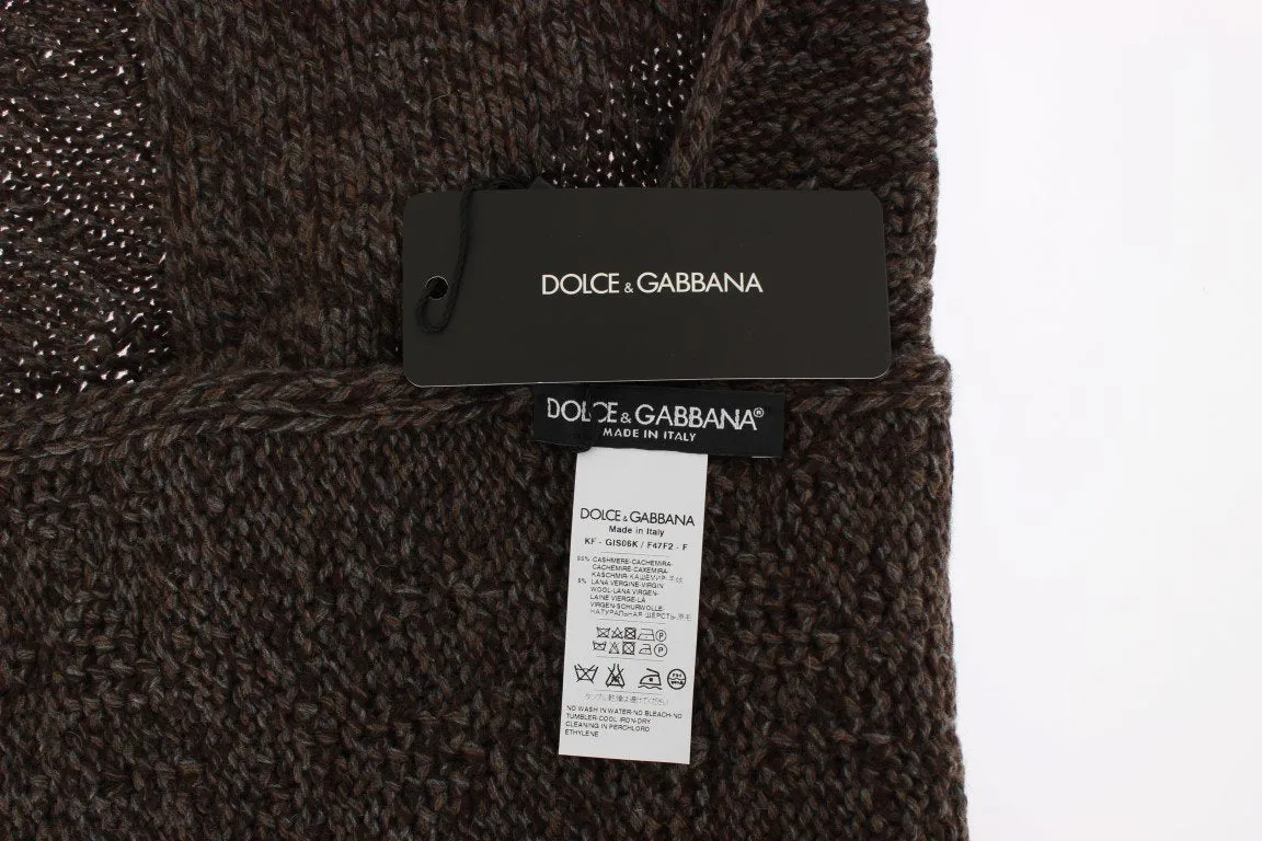 Brown Cashmere Scarf