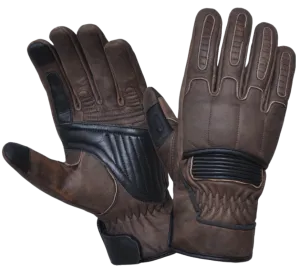 Brown Leather Riding Gloves