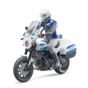 Bruder bWorld Scrambler Ducati Police Motorcycle