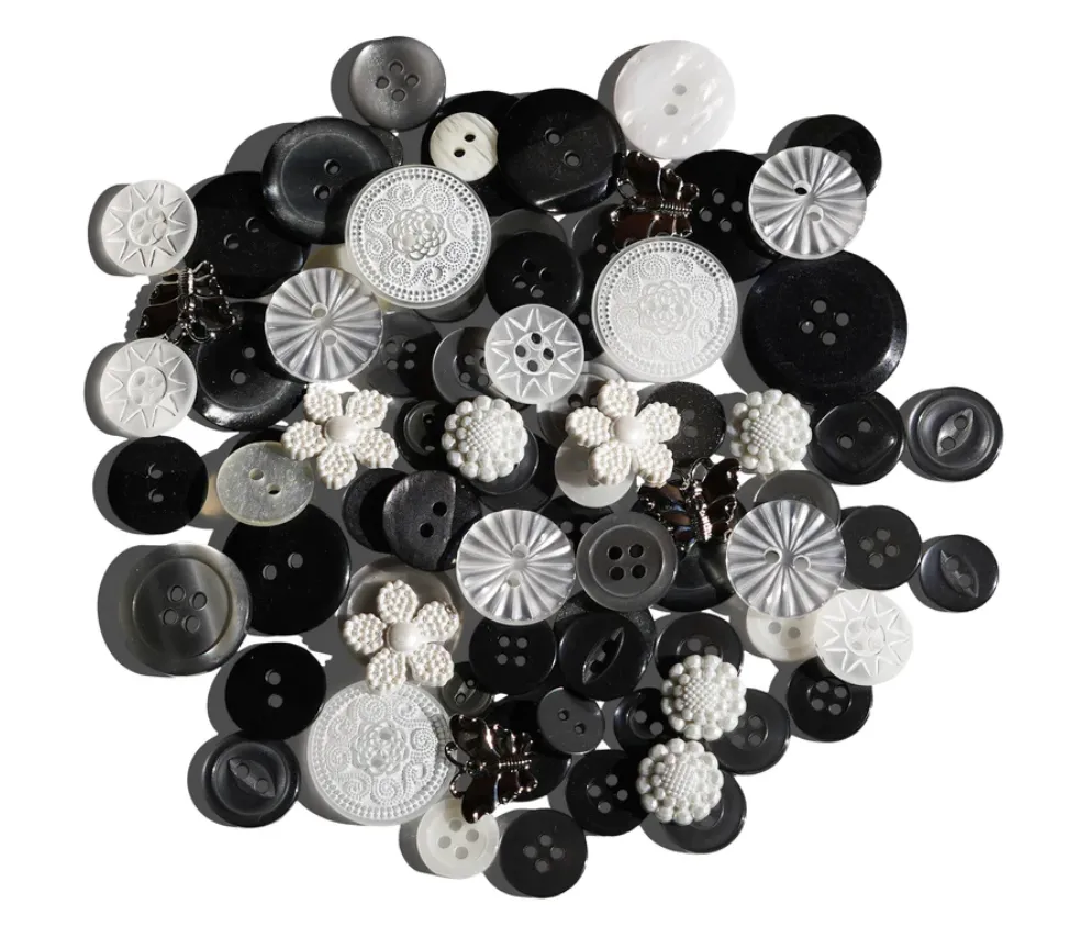Buttons Galore Neutrality Buttons Treasure Box {C602}