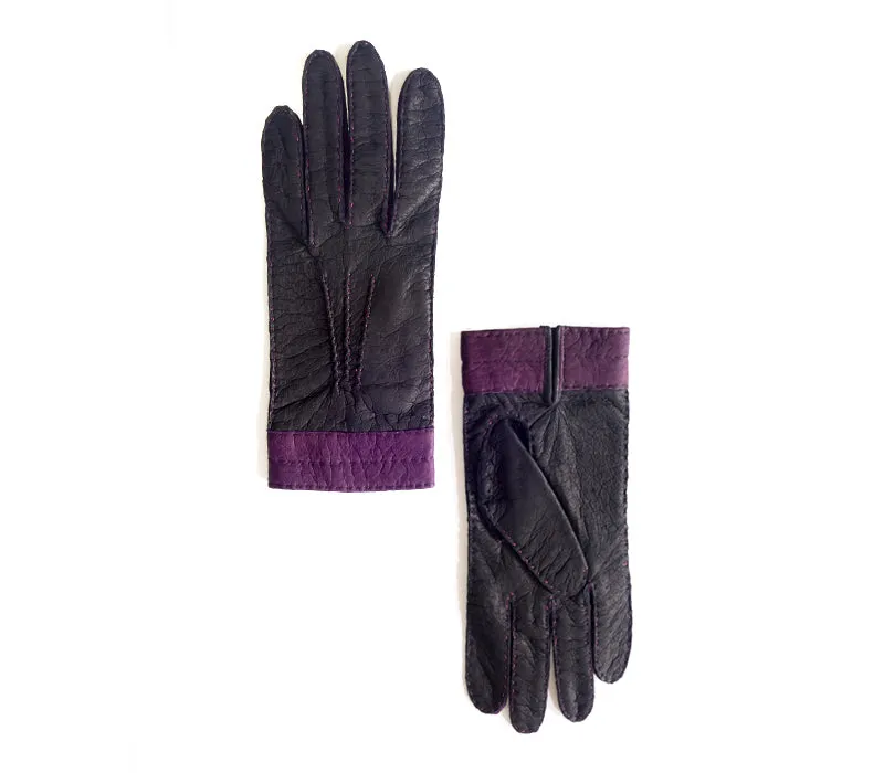 Camila - Peccary leather gloves - women