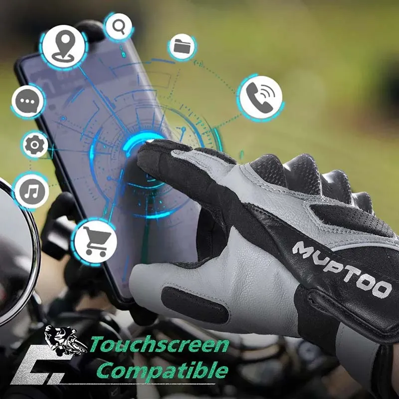 Carbon Leather Bike Gloves