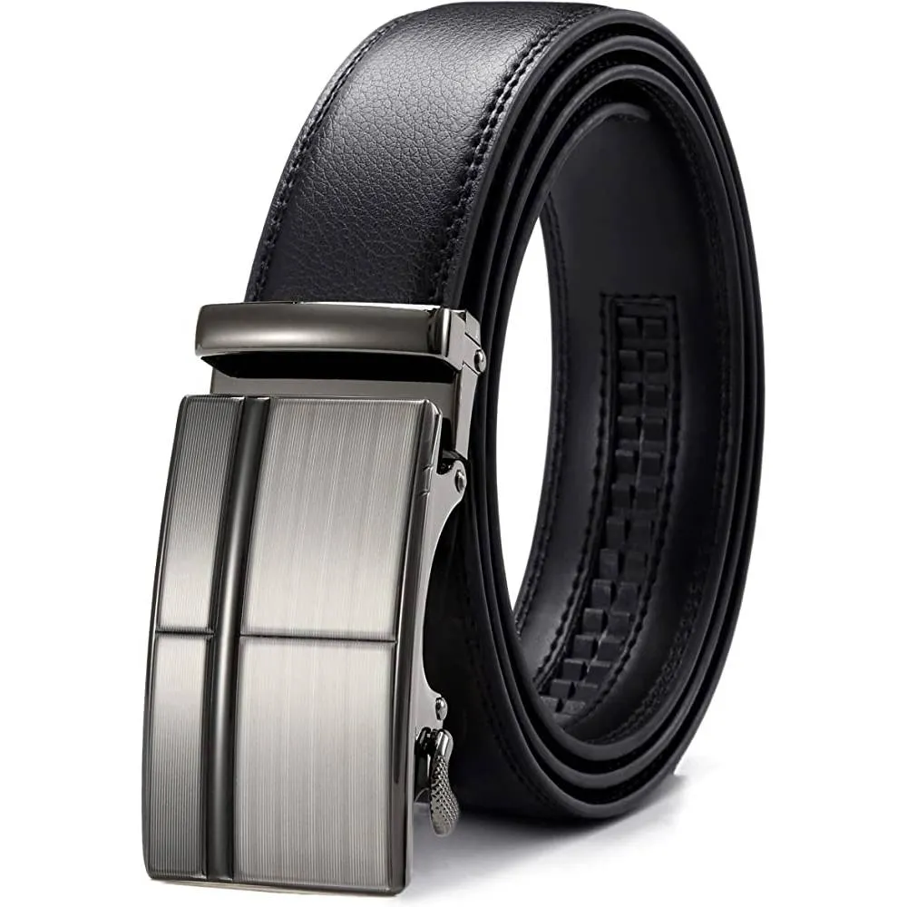 CHAOREN Ratchet Belt for men - Mens Belt Leather 1 3/8" for Casual Jeans - Micro Adjustable Belt Fit Everywhere | Multiple Colors