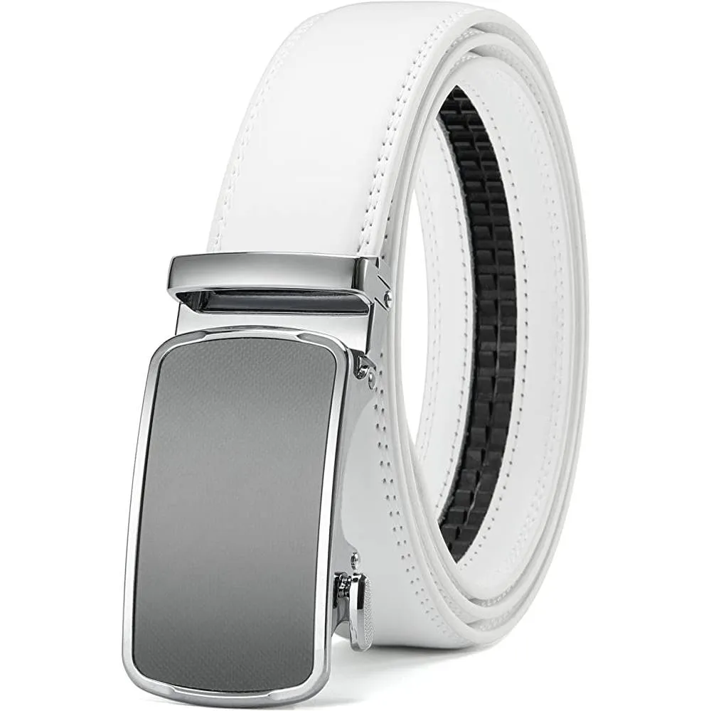 CHAOREN Ratchet Belt for men - Mens Belt Leather 1 3/8" for Casual Jeans - Micro Adjustable Belt Fit Everywhere | Multiple Colors