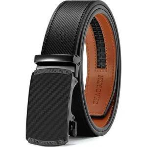 CHAOREN Ratchet Belt for men - Mens Belt Leather 1 3/8" for Casual Jeans - Micro Adjustable Belt Fit Everywhere | Multiple Colors