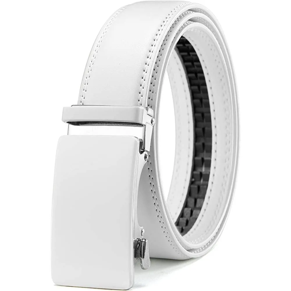 CHAOREN Ratchet Belt for men - Mens Belt Leather 1 3/8" for Casual Jeans - Micro Adjustable Belt Fit Everywhere | Multiple Colors