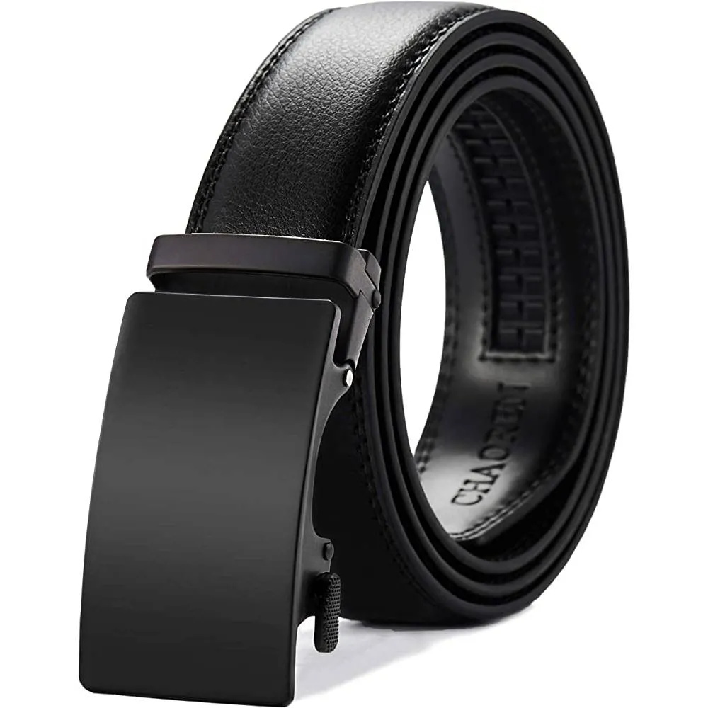 CHAOREN Ratchet Belt for men - Mens Belt Leather 1 3/8" for Casual Jeans - Micro Adjustable Belt Fit Everywhere | Multiple Colors