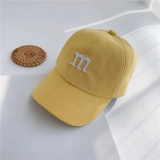 Children's Baseball Cap Sun Protection Windproof Popular Letter Decoration Nice Color Simplicity Four Seasons Cool Fashion Trend