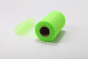 Citrus Green Nylon Netting Fabric