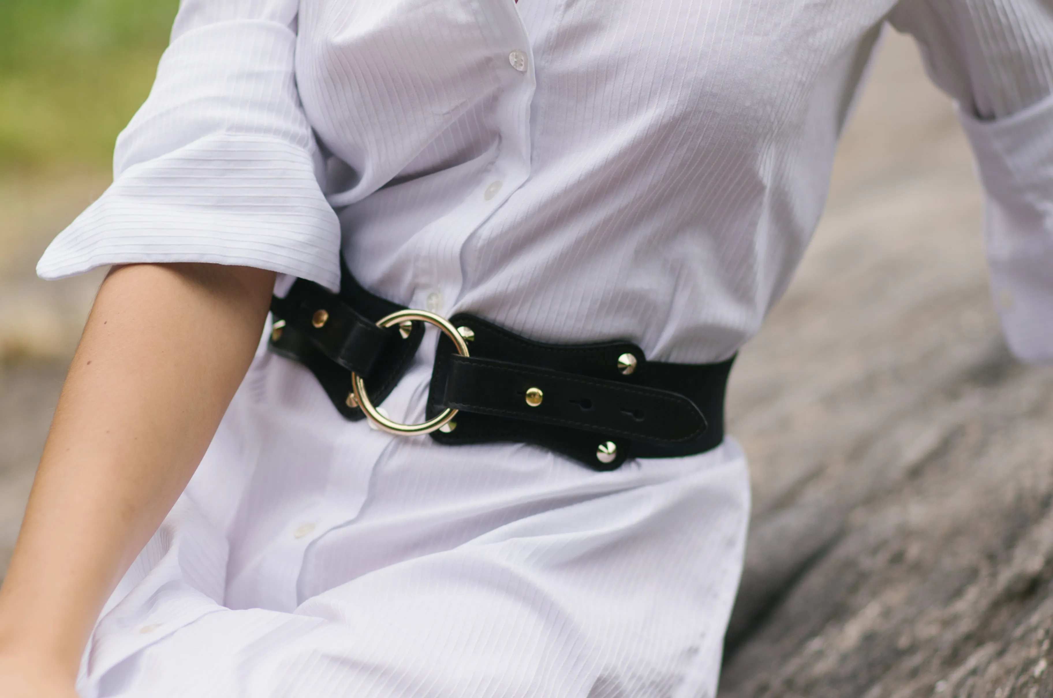 Claiborne Belt in Black