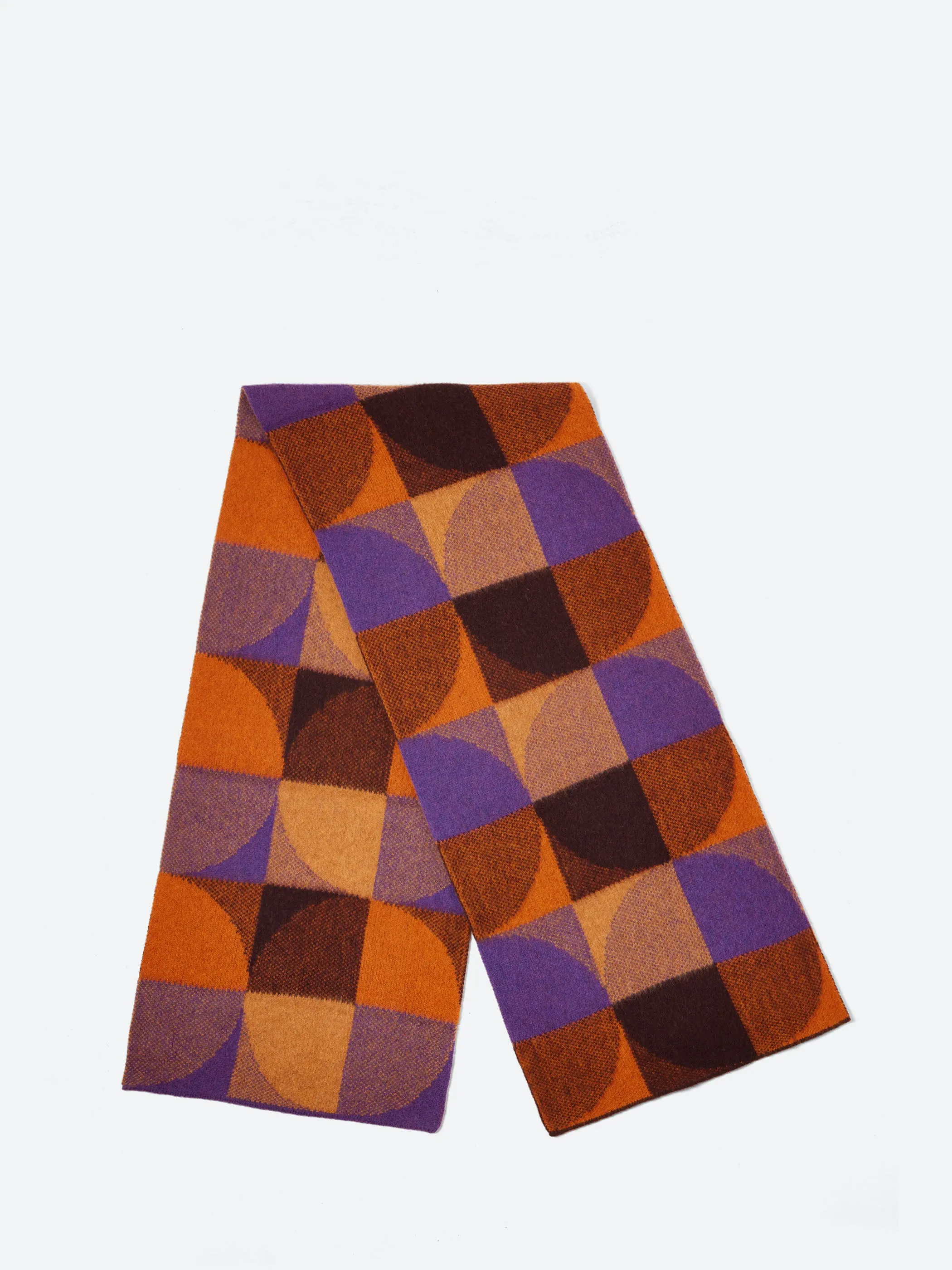 Color Block Wool Scarf